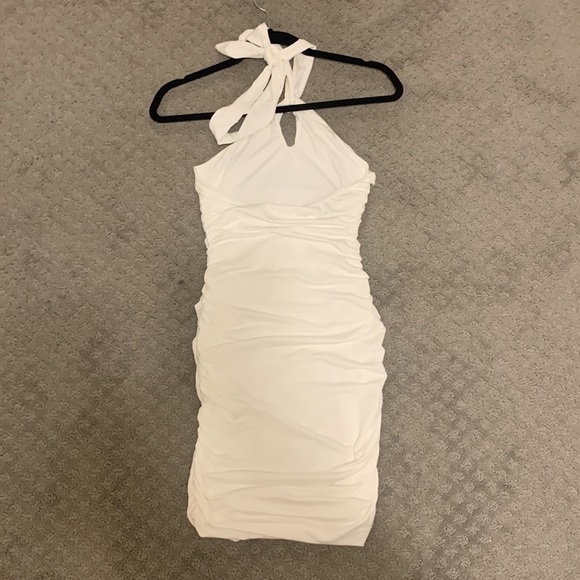 Princess Polly White Halter Mini Dress - Picture 2 of 3